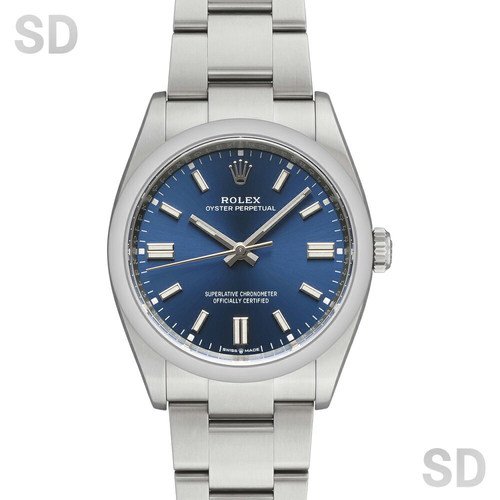 【無金利60回ローン】ROLEX ロレックス オイスターパーペチュアル36 126000 ブライトブルー メンズ 【中古】