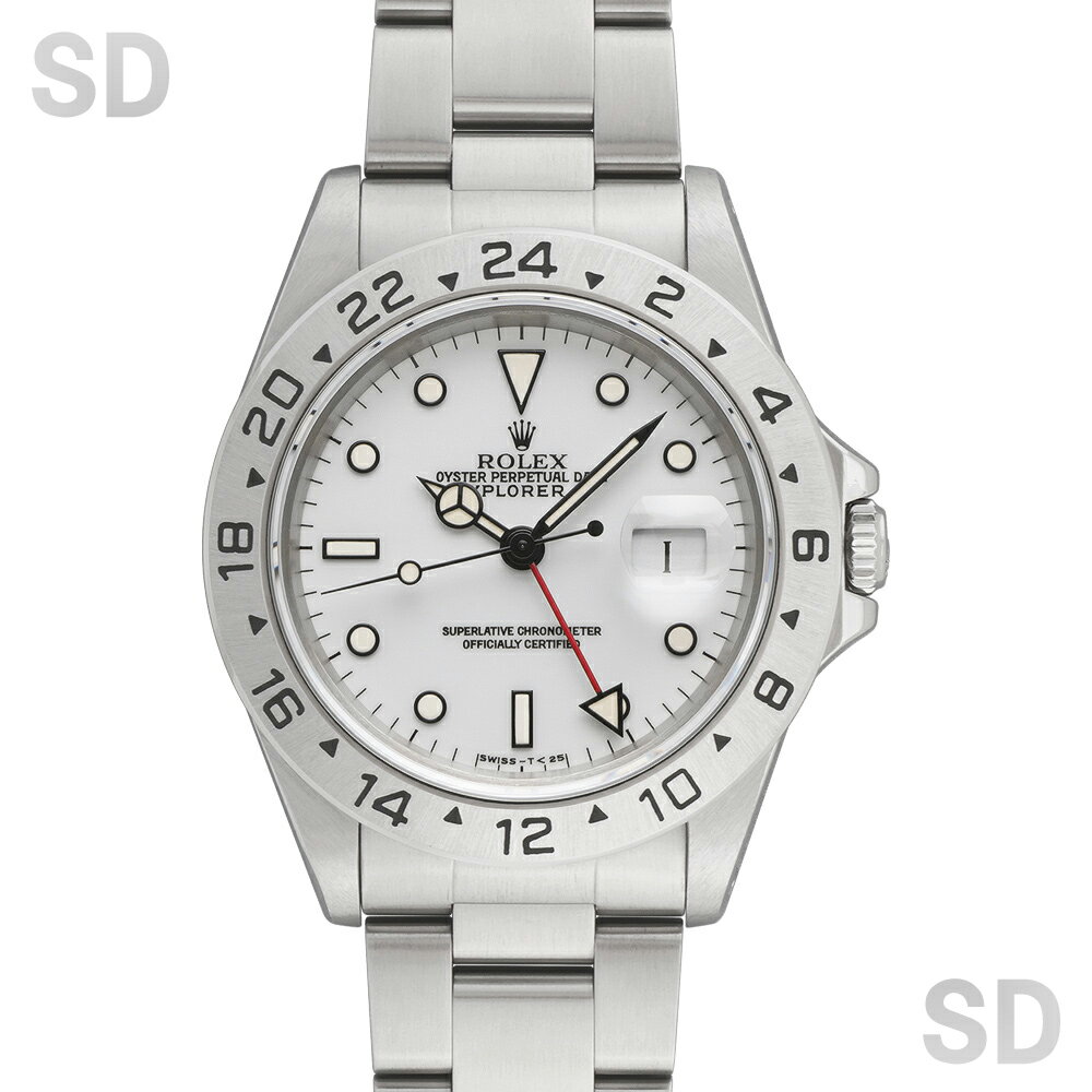 【無金利60回ローン】ROLEX ロレックス エクスプローラーII 16570 ホワイト メンズ 【中古】