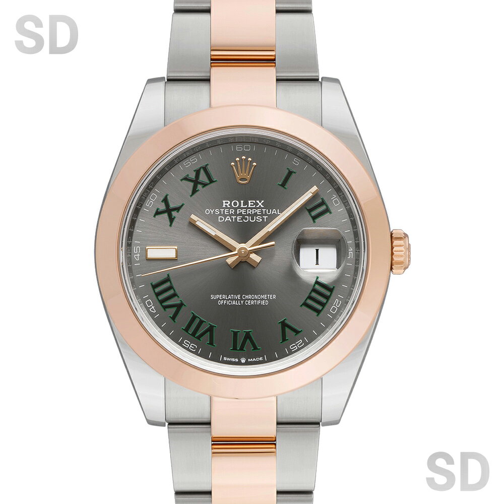 【無金利60回ローン】ROLEX ロレックス デイトジャスト41 126301 スレート/ローマ メンズ 【中古】