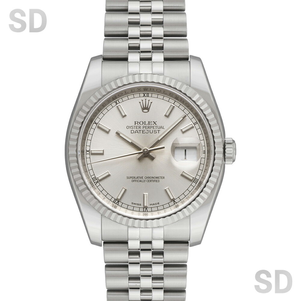 【無金利60回ローン】ROLEX ロレックス デイトジャスト36 116234 シルバー メンズ 【中古】
