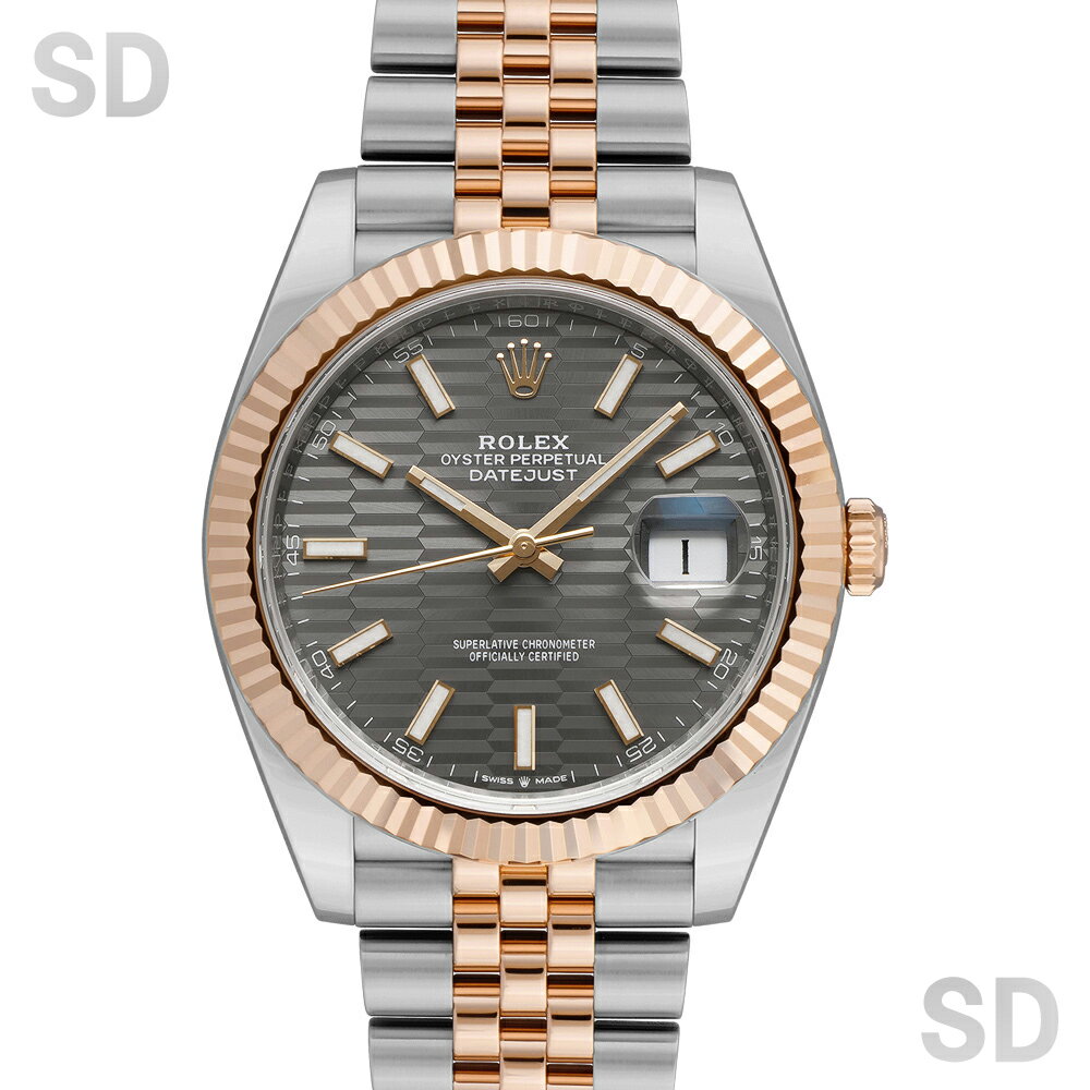 【無金利60回ローン】ROLEX ロレックス デイトジャスト41 126331 スレート/フルーテッドモチーフ メンズ 【中古】