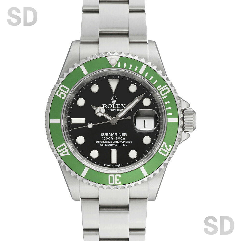 【無金利60回ローン】ROLEX ロレックス サブマリーナー 16610LV ブラック/グリーンベゼル メンズ 【中古】
