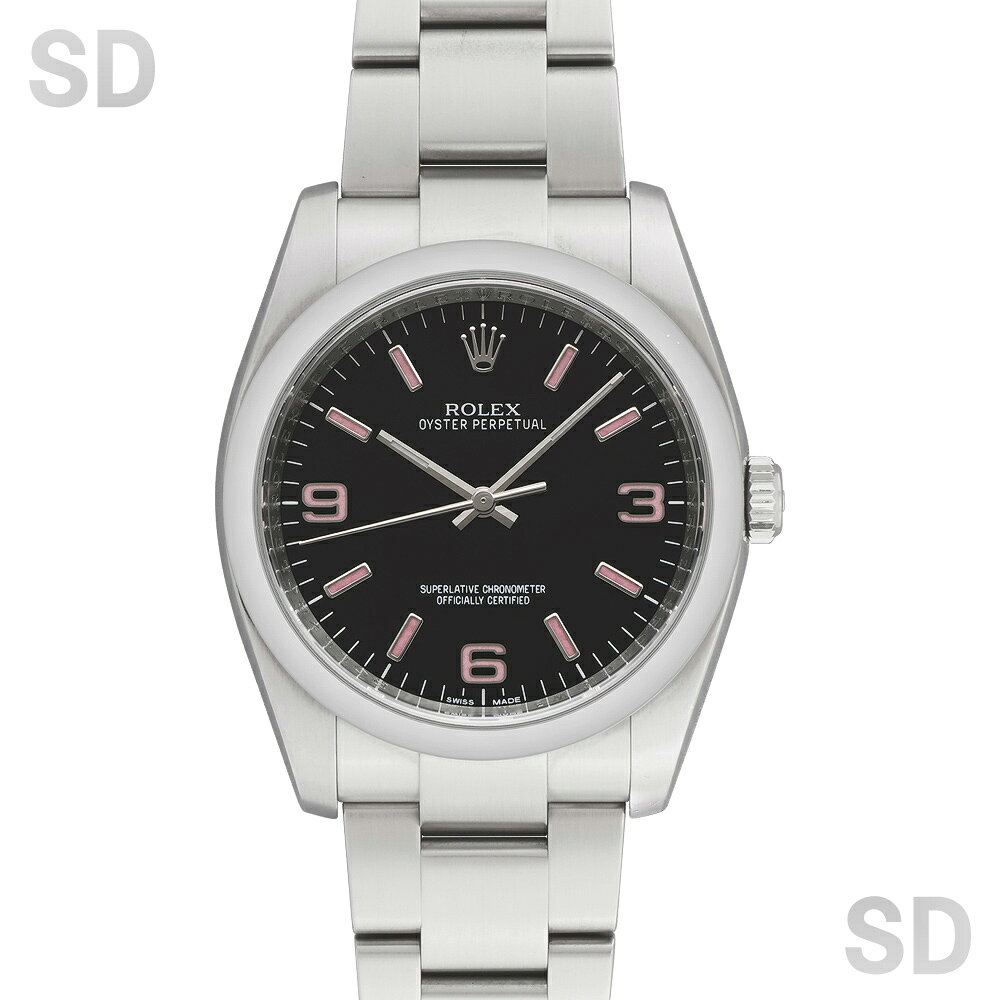 【無金利60回ローン】ROLEX ロレックス オイスターパーペチュアル36 116000 ブラック369/ピンクバー メンズ 【中古】