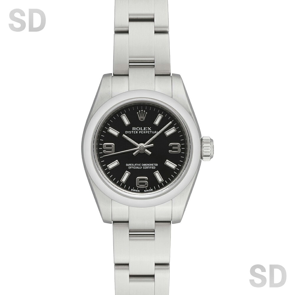 【無金利60回ローン】ROLEX ロレックス オイスターパーペチュアル26 176200 ブラック369 レディース 【中古】
