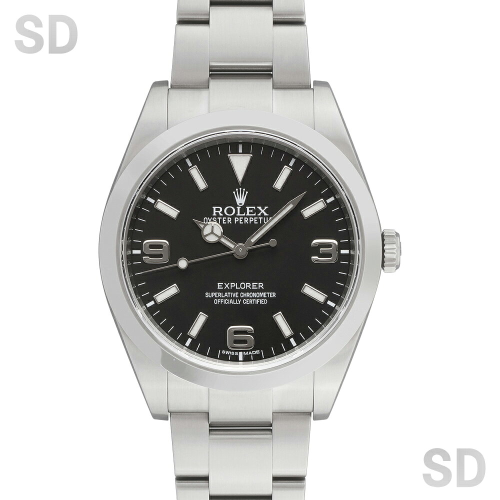 【無金利60回ローン】ROLEX ロレックス エクスプローラーI 214270 ブラック メンズ 【中古】