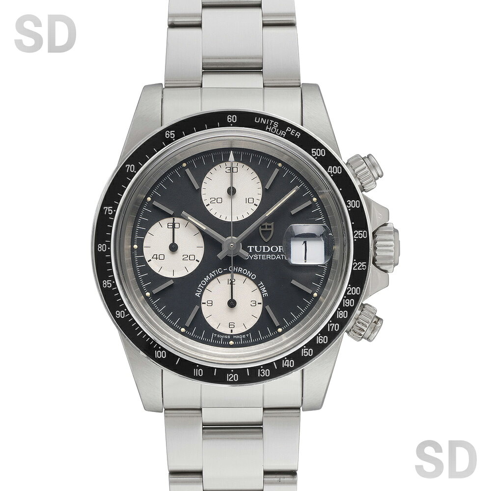 【無金利60回ローン】TUDOR チューダー クロノタイム 79160 ブラック×シルバー メンズ 【中古】