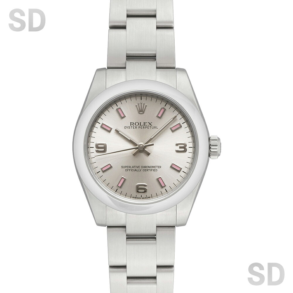 【無金利60回ローン】ROLEX ロレックス オイスターパーペチュアル31 177200 シルバー369ピンクバー ボーイズ 【中古】