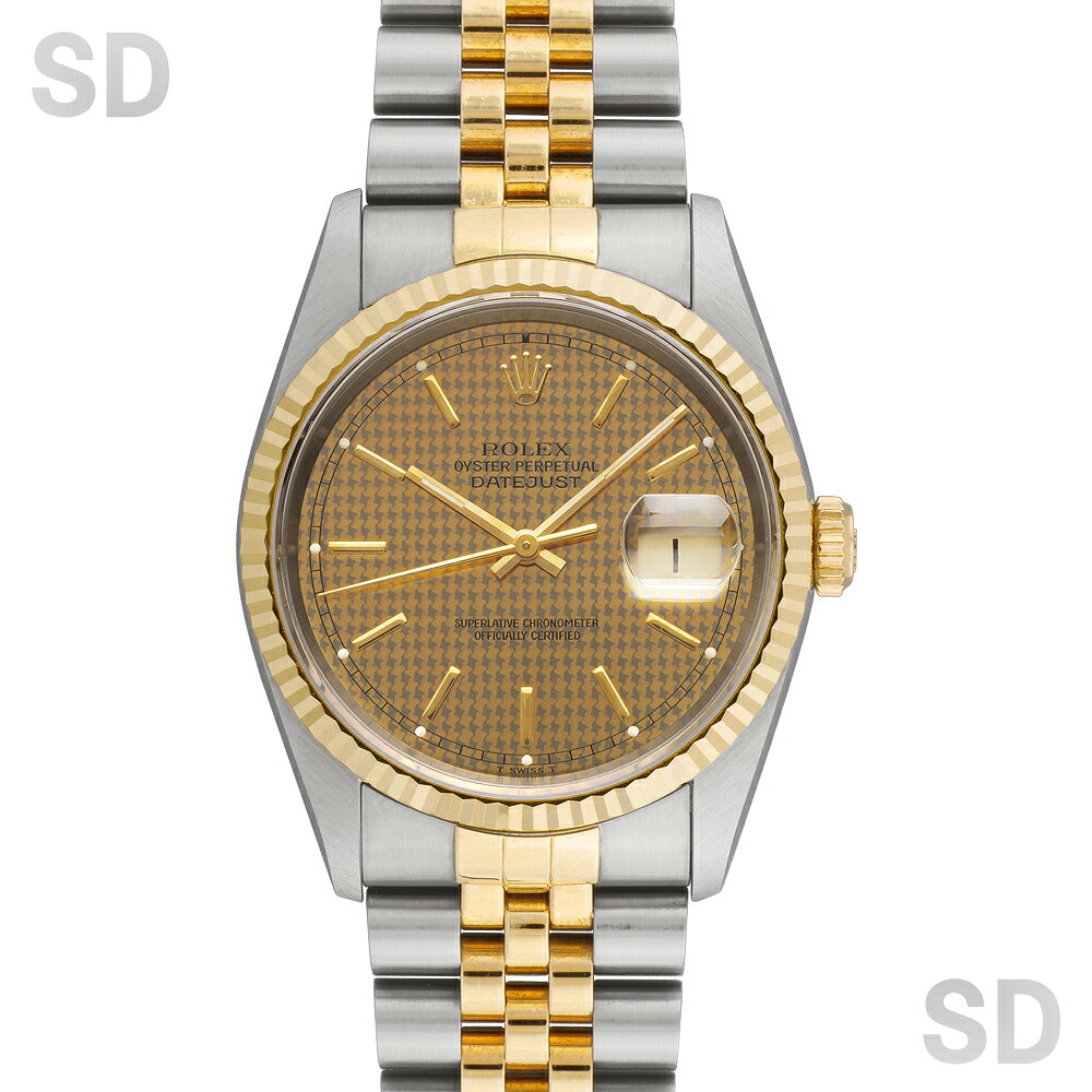 【無金利60回ローン】ROLEX ロレックス デイトジャスト 16233 ハウンドトゥース メンズ 【中古】