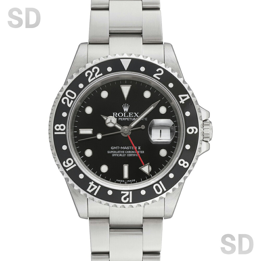 【無金利60回ローン】ROLEX ロレックス GMTマスターII 16710 ブラック/ブラックベゼル メンズ 【中古】