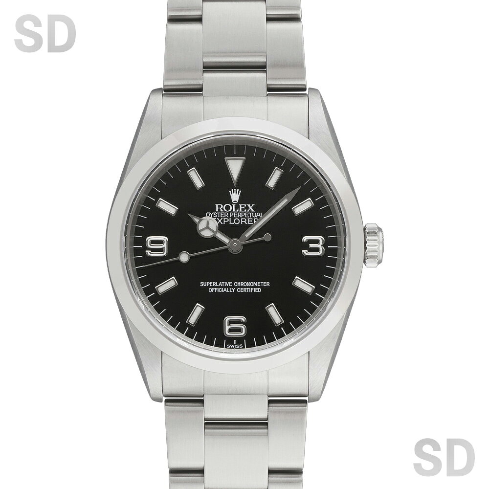 【無金利60回ローン】ROLEX ロレックス エクスプローラーI 14270 ブラック メンズ 【中古】