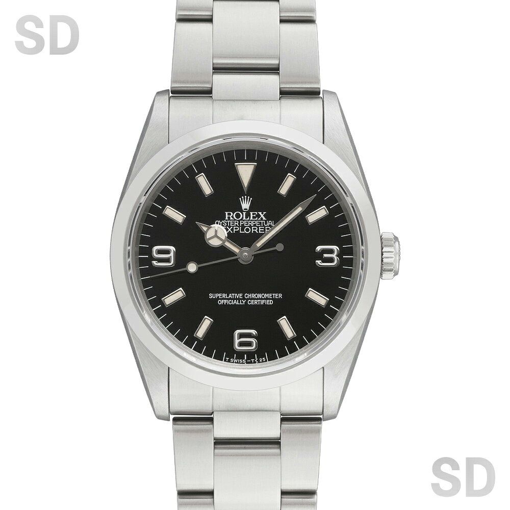 【無金利60回ローン】ROLEX ロレックス エクスプローラーI 14270 ブラック メンズ 【中古】