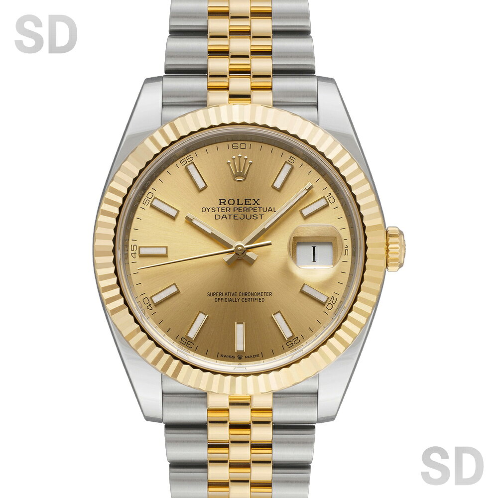 【無金利60回ローン】ROLEX ロレックス デイトジャスト41 126333 シャンパン メンズ 【中古】