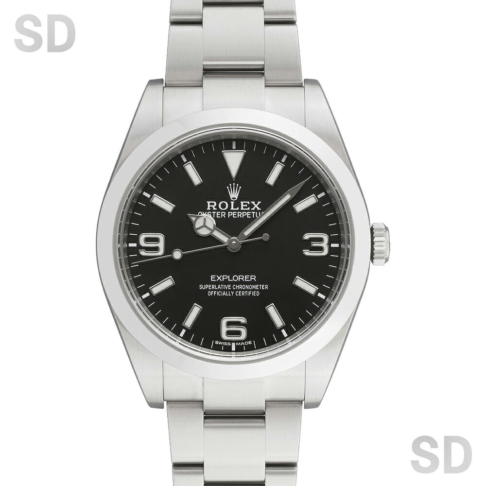 【無金利60回ローン】ROLEX ロレックス エクスプローラーI 214270 ブラック メンズ 【中古】