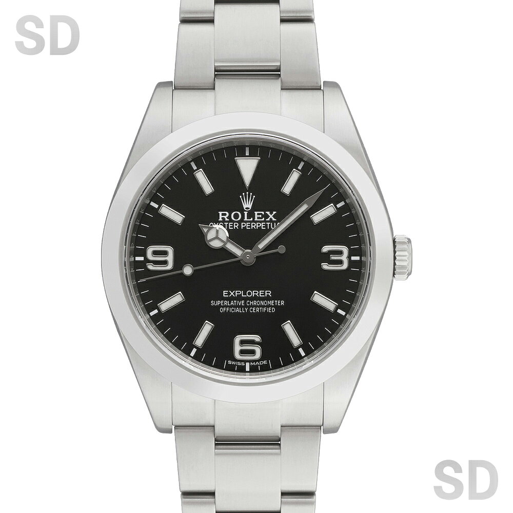 【無金利60回ローン】ROLEX ロレックス エクスプローラーI 214270 ブラック メンズ 【中古】