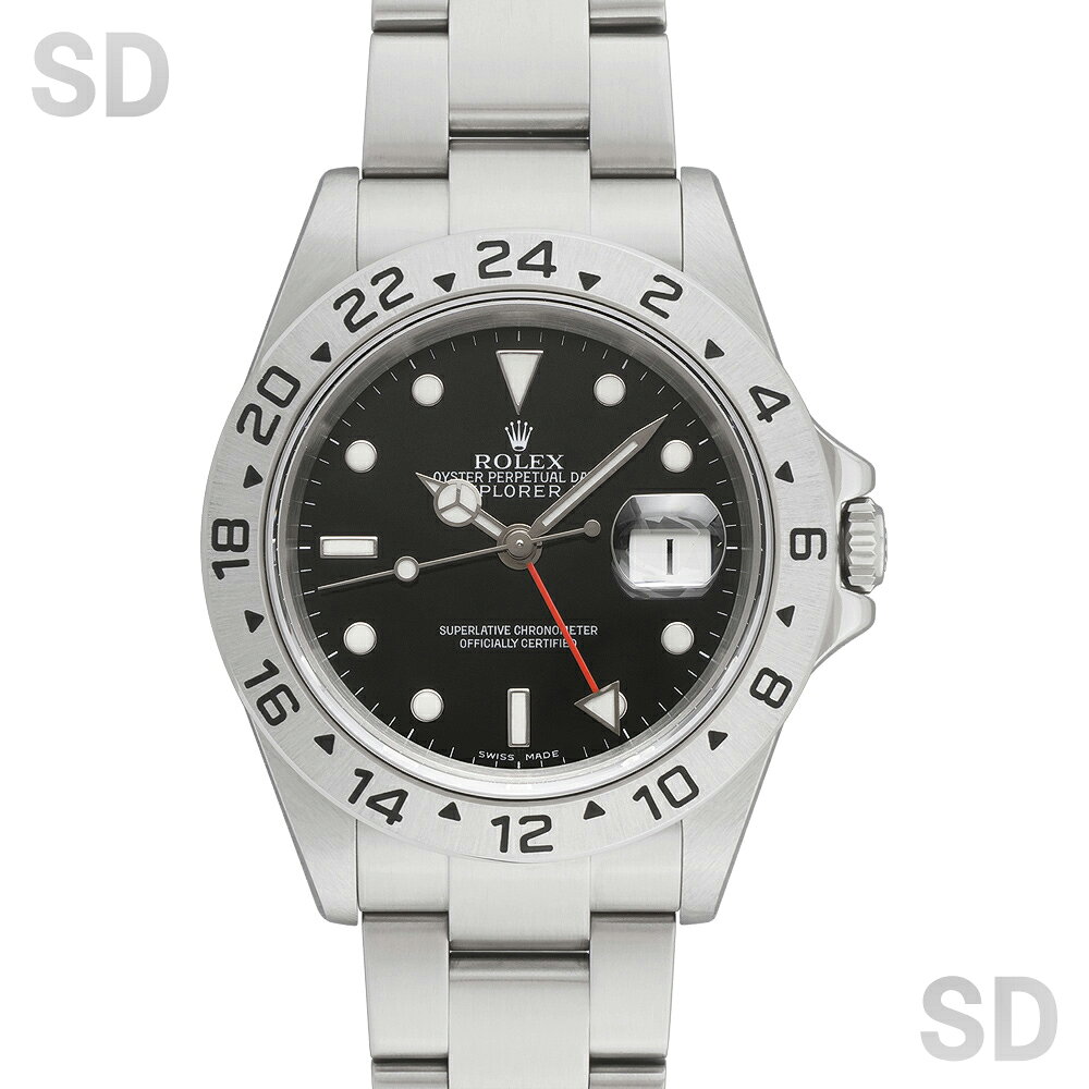 【無金利60回ローン】ROLEX ロレックス エクスプローラーII 16570 ブラック メンズ 【中古】