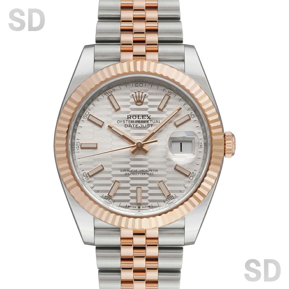 【無金利60回ローン】ROLEX ロレックス デイトジャスト41 126331 シルバー/フルーテッドモチーフ メンズ 【中古】
