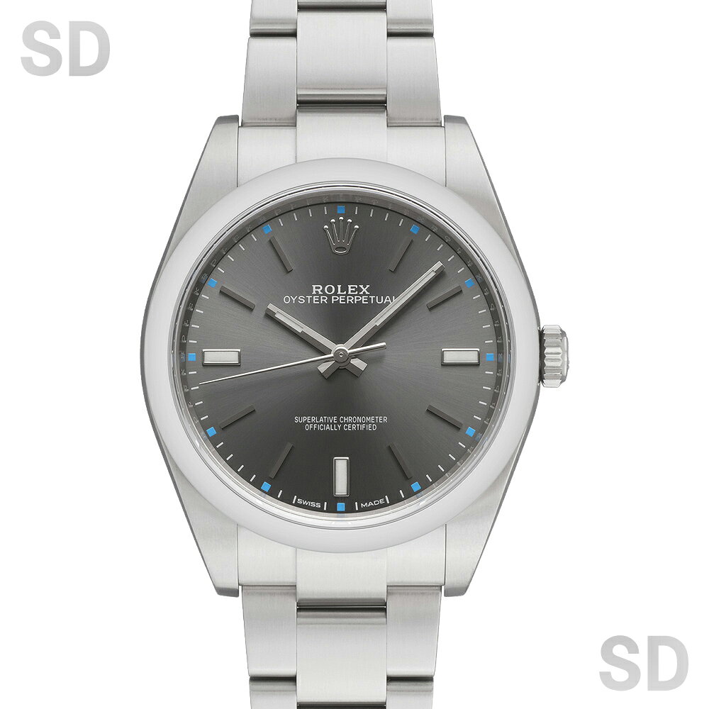 【無金利60回ローン】ROLEX ロレックス オイスターパーペチュアル39 114300 ダークロジウム メンズ 【中古】