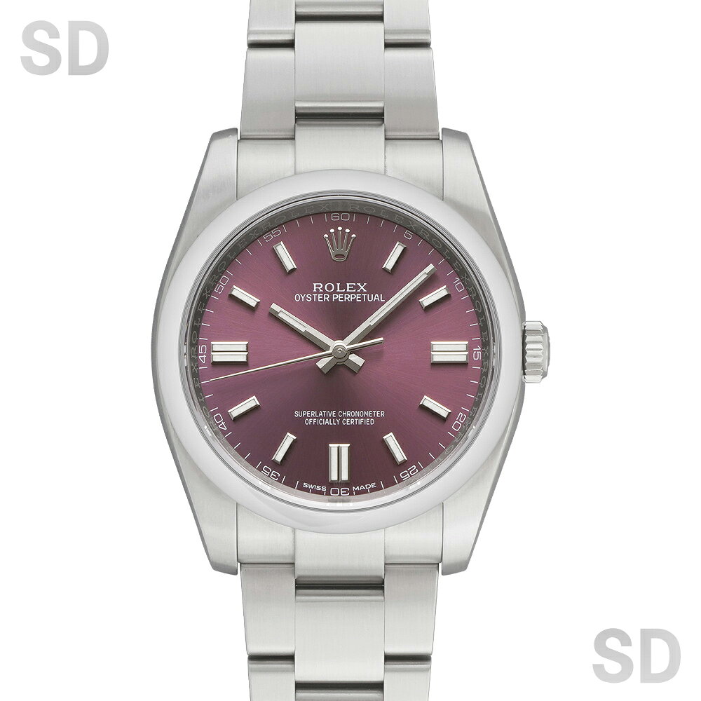 【無金利60回ローン】ROLEX ロレックス オイスターパーペチュアル36 116000 レッドグレープ メンズ 【中古】