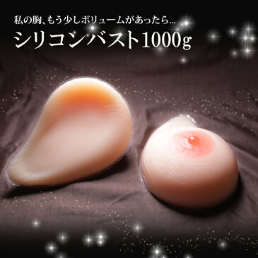 人工乳房 シリコン製バスト高級人工乳房 シリコンおっぱい シリコンバスト 女装 【乳がん】 人口乳房 シリコン バスト 左右で1000g Dカップ XMSM1000