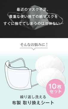 【2500以上注文で150円OFF】マスク 交換シート 10枚入り マスク用シート マスクフィルター 取り換えシート マスク用フィルター 布マスク 花粉症対策 衛生 経済的 風邪対策 ウィルス対策 防塵シート フィルタ 洗えるマスク 寝るとき 散歩 立体マスク