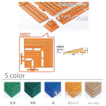 【全色対応 W1】テラモト エコジョイントスノコ専用ふち 角ふち 約100×100mm