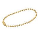 Good-L ボールチェーン【ゴールド/ 2.4mm玉 /長さ14.5cm 】 シルバー キーホルダー ハンドメイド ストラップ アクセサリー 手作り 金具 パーツ 材料 ジョイント コネクター