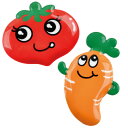 Good-L ベジタブル・マグネット トマト・にんじん 2個セット