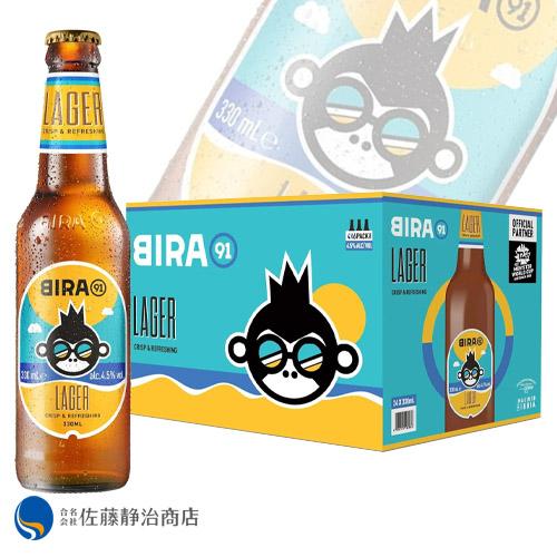 【エントリーでP5倍 01/01 10:00-02/01 09:59】インドビール ビラ91 ラガー 瓶 330ml 24本（1ケース）