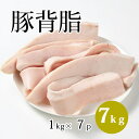 国産 【豚背脂】 1kg/p×7パック 豚 背脂 脂 お取り寄せ ラーメンスープ