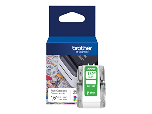 【brother純正】 ブラザー工業 感熱カラーラベルプリンター用ロールカセット CZ-1002 (幅12mm/長さ5m) ..