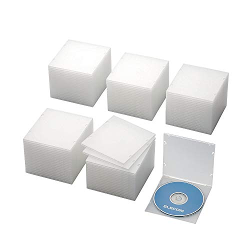 エレコム CD/DVDスリムPPケース/1枚収納/100パック/クリア 送料無料