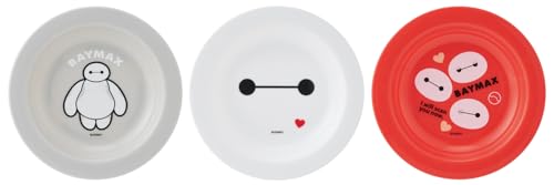 スケーター(Skater) 子供用 小皿 12cm 3枚セット プラスチック製 日本製 ディズニー ベイマックス P3-A..