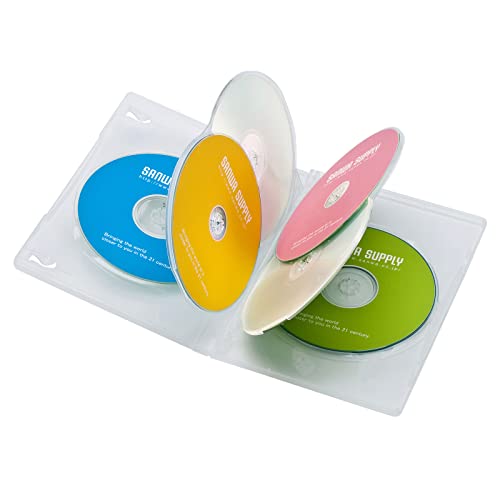 サンワサプライ(Sanwa Supply) DVDトールケース(6枚収納・10枚セット・クリア) DVD-TN6-10CL 送料無料