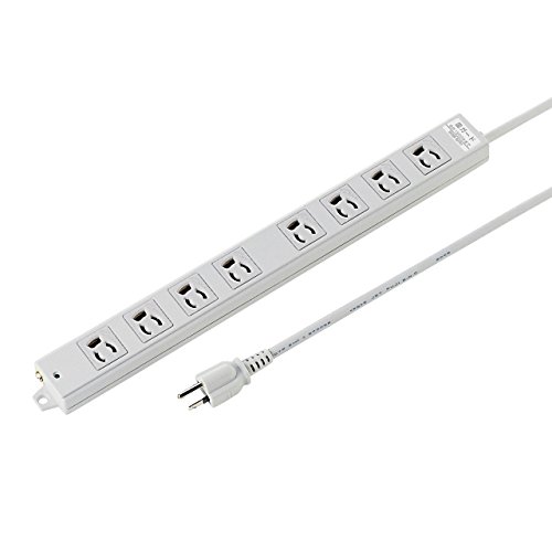 樂天商城 - サンワサプライ TAP-K8SP-3 工事物件雷ガードタップ 抜け止めコンセント 3P 8個口 送料無料