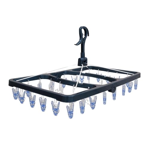 洗濯ハンガー32ピンチブラック/ピンチ32個/20054・Size:ピンチ32個Style:洗濯ハンガー32ピンチ・パッケージ個数:1・商品サイズ:350x620x340mm(展開時)・本体重量:約690g・素材・材質:(本体、キャッチ部)ポリプロピレン、(ピンチ、ピンチヒモ)ポリカーボネート、(ワイヤー)鉄線(ポリエチレン被膜)、(バネ)鋼線・原産国:ベトナム商品紹介 ・周囲にレギュラーピンチ、内側にランジェリー干しに適したピンチを配置していますので、洗濯物の干し分けに便利です。また、内側に下着等を干し、周囲にタオル等を干すと、隠し干しができます。 ・ピンチ・ピンチヒモはポリカーボネートを使用しているので、従来素材(ポリプロピレン)に比べて耐衝撃強度が約2倍(当社比)、耐久性が一段と向上しました。 ・ピンチがすぐ取れる、壊れるとお困りの方におすすめのピンチ付ハンガーです。 ・レギュラーピンチのはさみ面は洗濯物にピンチあとが残りにくい細かな凸面構造、ランジェリーピンチのはさみ面はギザギザのない凹凸面構造になっていますので、衣類をやさしくはさめます。 ・ピンチが傷んだらお手持ちのピンチと簡単に交換できます。 ・物干し竿にしっかりと固定できるキャッチ式。直径3.8cmのふとん干し用太竿にも使用できます。 ・キャッチ部が90度ごとにカチッと止まるので、干す時のハンガーの回転を抑えます。 ・ハンガーの回転を抑えるので、竿に対して直角に干すと物干し竿の幅を取らずに省スペース干しが、竿に対して平行に干すと狭いベランダでも壁や網戸で洗濯物を汚しにくくなります。 ・キャッチ部にカモイフックが付いているので、カモイにも掛けられます。 ・急な降雨時などに洗濯物を取り込みやすい下折れ式。 ・洗濯物がたくさん干せるピンチ32コ付。 より ・周囲にレギュラーピンチ、内側にランジェリー干しに適したピンチを配置していますので、洗濯物の干し分けに便利です。また、内側に下着等を干し、周囲にタオル等を干すと、隠し干しができます。 ・ピンチ・ピンチヒモはポリカーボネートを使用しているので、従来素材(ポリプロピレン)に比べて耐衝撃強度が約2倍(当社比)、耐久性が一段と向上しました。 ・ピンチがすぐ取れる、壊れるとお困りの方におすすめのピンチ付ハンガーです。 ・レギュラーピンチのはさみ面は洗濯物にピンチあとが残りにくい細かな凸面構造、ランジェリーピンチのはさみ面はギザギザのない凹凸面構造になっていますので、衣類をやさしくはさめます。 ・ピンチが傷んだらお手持ちのピンチと簡単に交換できます。 ・物干し竿にしっかりと固定できるキャッチ式。直径3.8cmのふとん干し用太竿にも使用できます。 ・キャッチ部が90度ごとにカチッと止まるので、干す時のハンガーの回転を抑えます。 ・ハンガーの回転を抑えるので、竿に対して直角に干すと物干し竿の幅を取らずに省スペース干しが、竿に対して平行に干すと狭いベランダでも壁や網戸で洗濯物を汚しにくくなります。 ・キャッチ部にカモイフックが付いているので、カモイにも掛けられます。 ・急な降雨時などに洗濯物を取り込みやすい下折れ式。 ・洗濯物がたくさん干せるピンチ32コ付。