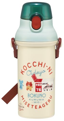樂天商城 - スケーター(Skater) 水筒 子供用 直飲み 480ml プラスチック ワンタッチ 食洗機対応 日本製 トミカとトム 男の子 PSB 送料無料