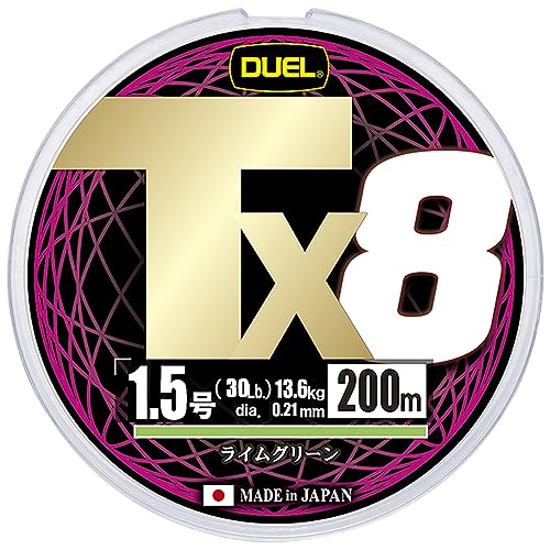 樂天商城 - DUEL (デュエル) PEライン 釣り糸 Tx8【 ライン 釣りライン 釣具 高強度 高感度 強さ長持ち】1.5号200mLG ライム 送料無料