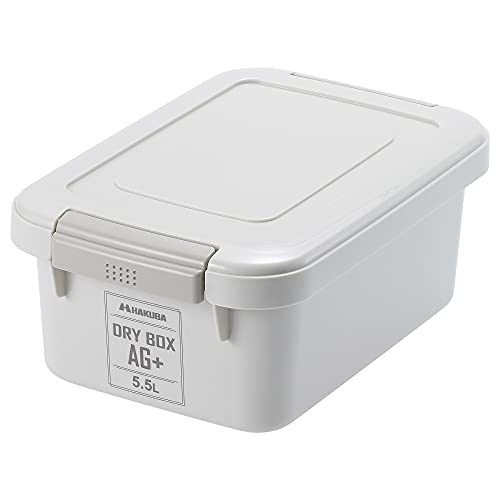 樂天商城 - ハクバ HAKUBA 防湿保管ケース ドライボックス AG+(エージープラス)5.5L 銀イオン抗菌仕様 日本製 ウォームグレー KMC 送料無料