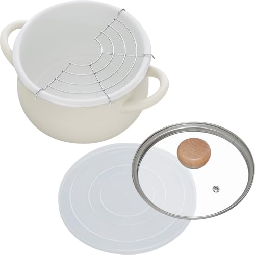 和平フレイズ 琺瑯 鍋 クッキングポット 18cm グレー IH対応 ガス 両手鍋 揚げ鍋 天麩羅 天ぷら ストクック RB-3244 送料無料