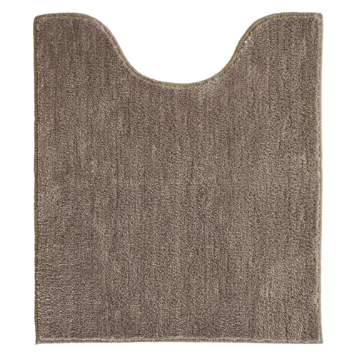 樂天商城 - オカ(OKA) コクーン トイレマット ロングサイズ 約70cm×60cm ブラウン (シンプル モダン 無地 洗える 滑り止め ロング 送料無料