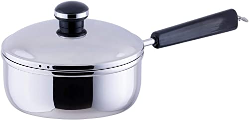 宮崎製作所 オブジェ 片手鍋 ミニ 16cm 日本製 5年 IH対応 軽量 OJ-32 シルバー 送料無料