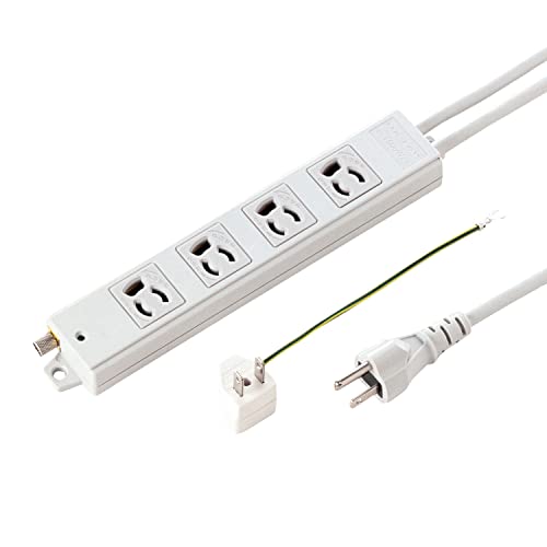 サンワサプライ 抜け止めタップ(3P・4個口・5m) TAP-5431MGN2-5 送料無料