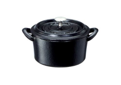 イシガキ 両手鍋 鉄鋳物 9cm 幅13.3×奥行10.5×高さ7.5cm ブラック ボン・ボネール ココット ガス火 オーブン 対応 送料無料