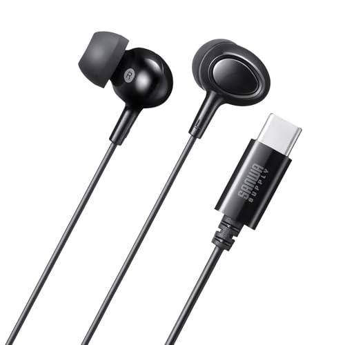 サンワサプライ USB Type-Cイヤホンマイク MM-HSTC04BK 送料無料