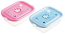 スケーター(Skater) シールボックス 抗菌 保存 容器 2個入 500ml 日本製 スタッキング サンリオ ハローキティ カオハナ 送料無料