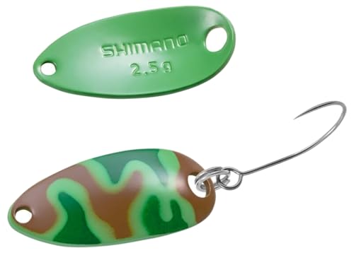 樂天商城 - シマノ(SHIMANO) トラウト スプーン カーディフ ロールスイマー カモエディション 2.5g TR-C25R 003 グリーンブ 送料無料