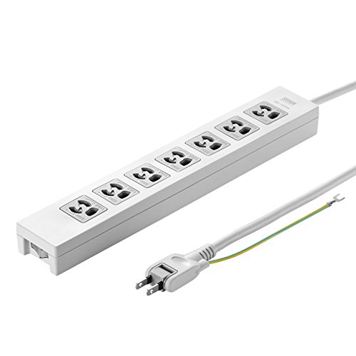 サンワサプライ 電源タップ 3P・7個口 2m TAP-F37-2ZSR 送料無料