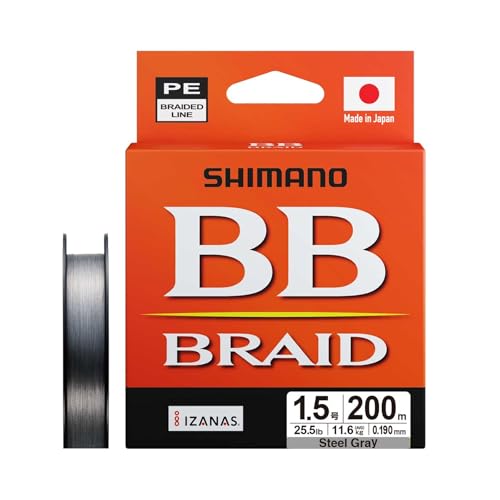 シマノ(SHIMANO) PEライン BBブレイド 200m LD-M64Y 1.5号 スティールグレー 送料無料