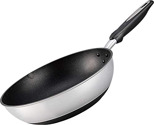 北陸アルミ いため鍋 30cm アルミ IH対応 日本製 全面均一加熱 時短フライパン 丈夫 frying pan made i..