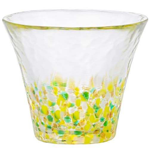 アデリア(ADERIA) 津軽びいどろ にほんの色 ふうけい 盃 向日葵 75ml 化粧箱入 日本製 ぐい呑み お猪口..